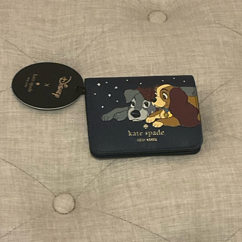 Kate Spade Disney Lady and the tramp Bi fold Wallet